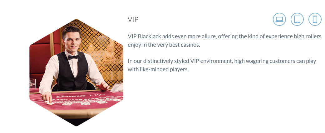 VIP Blackjack Evolution Gaming