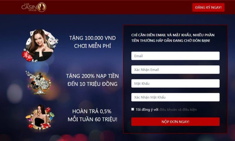 Khuyến mãi Live casino house